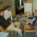 Sebu, Ewald, Seppi & Oliver in our kitchen.